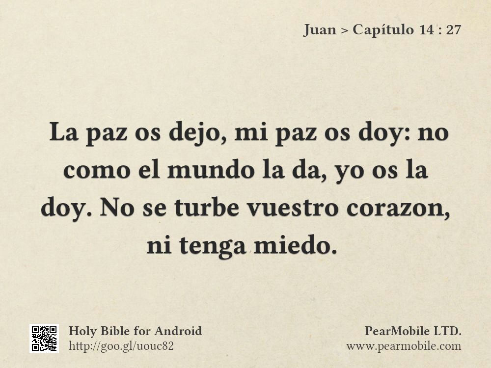 Juan, Capítulo 14:27